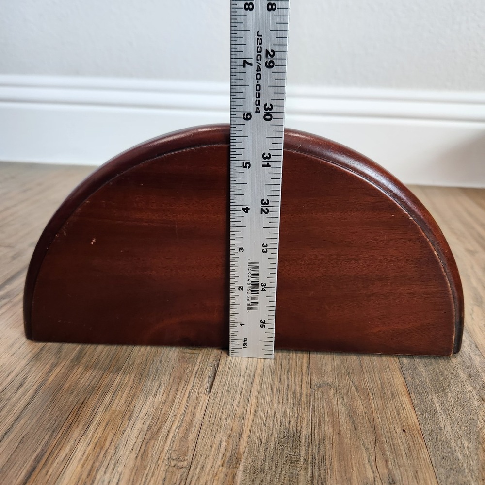 Vintage Florentine Style Dark Mahogany Solid Wood Hanging Wall‎ Shelf Sconce - Picture 13 of 15